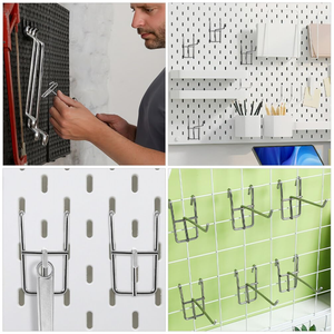 Retail Store Heavy Duty Utility Hooks Grid Slat Shelves SlatWall Wall <strong>Hanging</strong> Metal Display Rack Hooks for <strong>Hanging</strong> - Product Image 2