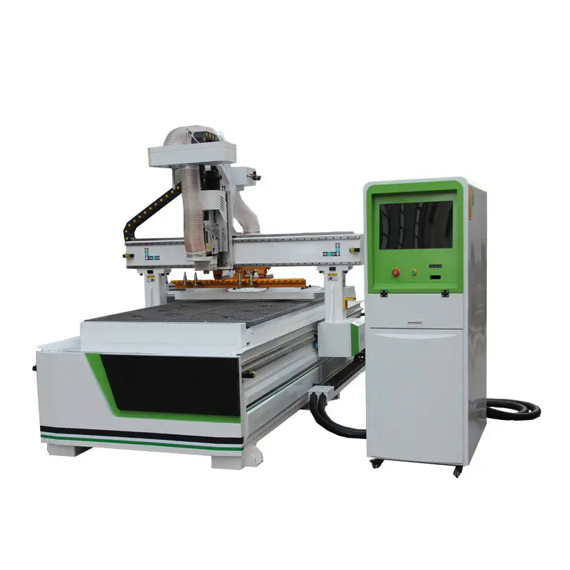 Máquina enrutadora Cnc Atc para carpintería 3D 1325 2030 con cambiador de herramientas automático Precio de enrutador de madera Cnc Atc Industrial de 3 ejes