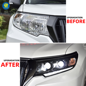 Conjunto de Faros Delanteros YU GUANG para Toyota <span class=keywords><strong>Prado</strong></span> 150, Faro Delantero 2018 2019 2020 2021, Actualización de Luz Delantera, <span class=keywords><strong>2</strong></span> Lentes, Faros Delanteros para <span class=keywords><strong>Prado</strong></span> 150 - Product Image 3