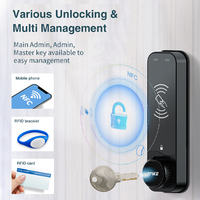 Serrure de casier intelligente MK729 RFID 13,56 MHz étanche et durable, avec lecteur de carte RFID, serrure magnétique NFC pour casiers de fitness, de gym, de spa et de yoga