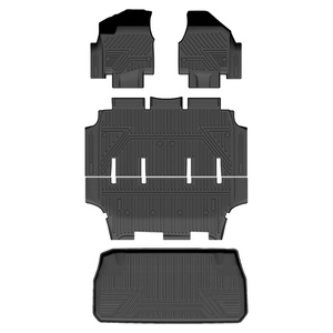 TPE Interior <b>Accessories</b> Original Size Perfect Fit Car <b>Floor</b> Mats & Trunk Mat for Chrysler Pacifica 2024 - Product Image 2