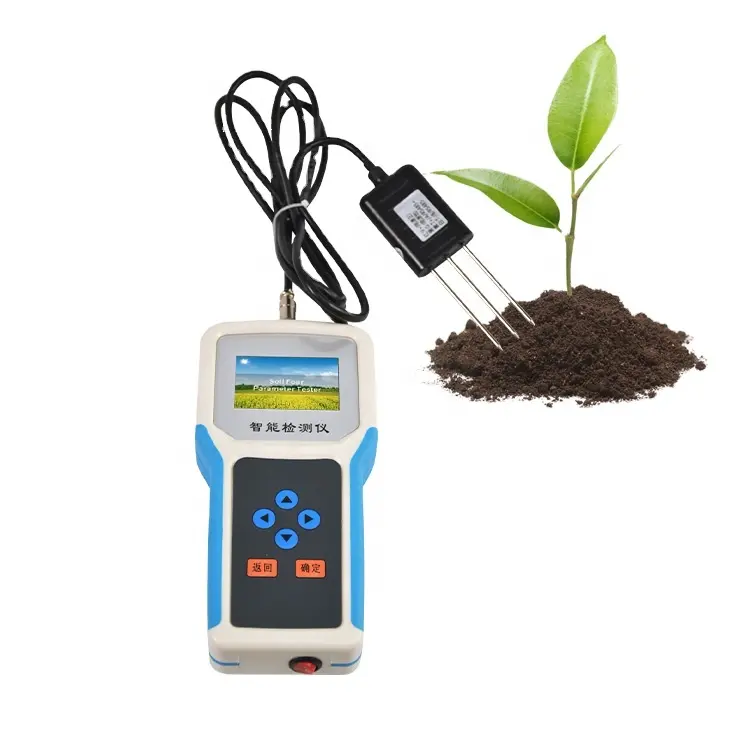 高精度4-in-1土壌検出器ポータブル温度塩分およびPHテスター土壌計土壌水分センサー