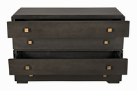 Haut de gamme Antique couleur foncée Console table de nuit armoire de rangement commode cadre en bois massif Table usage domestique usage domestique Villa chambre