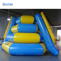 Île flottante gonflable en PVC commerciale, parc aquatique, toboggan aquatique, tour d'escalade pour la maison, l'école, l'extérieur, usage résidentiel