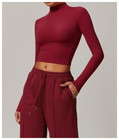 Nouvel ensemble 4 pièces à carreaux pour femme : débardeur de sport à manches longues, pantalon de jogging, sweat-shirt, gilet de yoga, soutien-gorge de sport, taille élastique, respirant