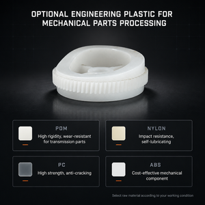 Engranaje de Leva de Plástico Personalizado, Procesamiento Mecánico OEM ODM, Moldeo por Inyección No Estándar, Baja Fricción, Resistente al Desgaste, ISO9001 - Product Image 3