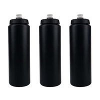 Bouteille d'eau en plastique souple de 24 oz pour vélo et sport, sans BPA, qualité alimentaire, réutilisable, portable, avec logo personnalisé – Vente en gros