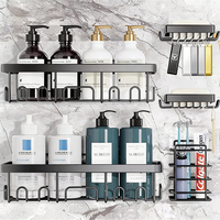 Étagère de salle de bain en acier inoxydable antirouille à 4 niveaux, étagère d'angle de cuisine, étagère de douche, rangement, organisateur de salle de bain, étagère pour salle de bain