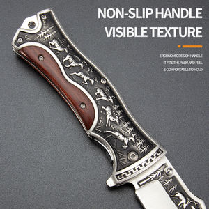 Couteau pliant suisse en acier inoxydable robuste couteau tactique <span class=keywords><strong>de</strong></span> <span class=keywords><strong>chasse</strong></span> à haute dureté pour le camping en plein air - Product Image 4