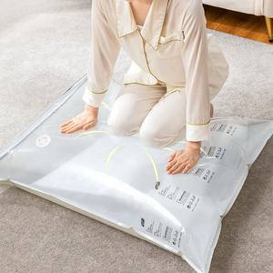 Sacs de rangement de placard robustes 80x100cm sacs de rangement sous vide d'aspiration d'air sac de rangement <span class=keywords><strong>pour</strong></span> vêtements avec pompe - Product Image 4