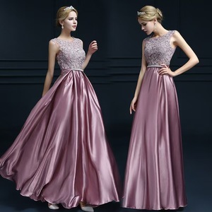 Pink Evening Gown Off The Shoulder A Line Satin Long Dress Elegant Fashion Show Outfit Adult Women's Dress - Product Image 1