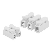 Connecteurs électriques en cuivre 10A à forte demande, boîtier de bornier à fils poussoirs en plastique 2P IP67 250V