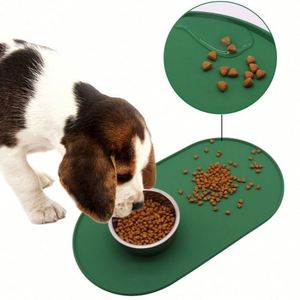 Bpa Free Grade None Spill Dog <b>Food</b> Cat Feeding <b>Mats</b> Silicone Non-Slip <b>Pet</b> Bowl <b>Mat</b> - Product Image 3