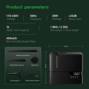 5L serbatoio 350 ml/h pianta <span class=keywords><strong>umidificatore</strong></span>, interno coltivare tenda <span class=keywords><strong>umidificatore</strong></span>, piccolo <span class=keywords><strong>umidificatore</strong></span> <span class=keywords><strong>per</strong></span> impianto con tubo espandibile - Product Image 2