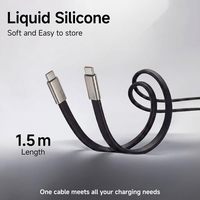 Câble de charge ultra-rapide Zowie 240W avec support rotatif à 360° et support de téléphone détachable 2-en-1 pour le gaming (support de téléphone inclus)