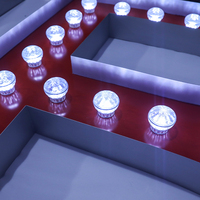 YIJIAO Offre Spéciale Magnifique Enseigne Lumineuse en Métal LED Lettres 3D Personnalisées pour Décoration