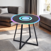 Table de bar intelligente de style moderne, éclairage intelligent, mobilier de bar élégant et innovant