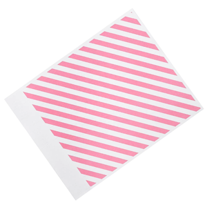 Bracelet en papier décoratif avec motif imprimé à rayures diagonales rouges - Product Image 5