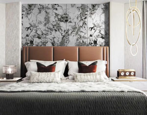 Baijax แผ่นผนังพีวีซีขนาด5มม. แผ่นปูกันน้ำแผ่นคาร์บอนคริสตัลแผ่นไม้ไผ่บุผนัง - Product Image 5