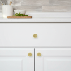 OEM Factory Bright Gold Zinc Alloy Cabinet Square <strong>Knob</strong> Eco-Friendly Modern Design Easy Installation for Drawer Warehouse - Product Image 2