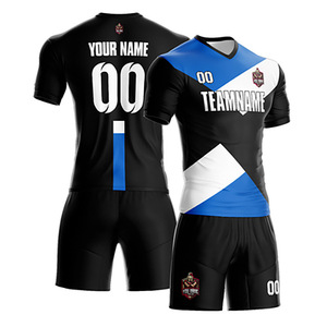 Vêtements de football toutes saisons, combinaison de <span class=keywords><strong>sport</strong></span> courte à séchage rapide, pour hommes et femmes, imprimé intégral, entraînement de jeu, respirant, polyester - Product Image 2