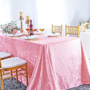 90*156 pollici <span class=keywords><strong>verde</strong></span> smeraldo schiacciato tovaglia di velluto rettangolare tovaglia <span class=keywords><strong>per</strong></span> la decorazione di nozze - Product Image 6