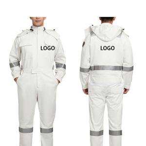 Uniforme de mécanicien en coton imperméable haute visibilité pour hommes, combinaison de travail, vêtements de travail, ensemble de vêtements de travail - Product Image 1
