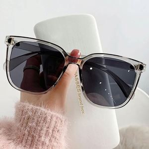 Gafas de Sol Retro de Moda con Marco Grande para Mujer, Lentes de Sol Cuadradas Extra Grandes con Degradado Rosa Vintage, Espejo, Oculos De Sol - Product Image 1
