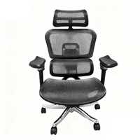 Chaise de bureau de direction moderne, confortable, en maille, ergonomique, pivotante, inclinable, avec repose-pieds