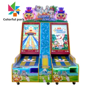 Obral Murah untuk Olahraga Anak Dalam Ruangan Murah Koin Taman Hiburan Permainan Penebusan Mini Arcade Mesin Bowling