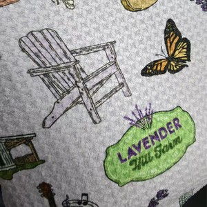 Huijiuge Towel <b>Fabric</b> Digital Printing Floral Pattern 9-180g <b>Weight</b> For Home Use - Product Image 3