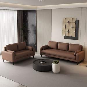 Canapé de style italien, luxe léger, carré, rembourré, garnissage en mousse, pour salon, petit appartement, espace de location - Product Image 4