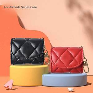 Étui de protection en cuir PU style sac à main pour <span class=keywords><strong>Airpods</strong></span> 1/<span class=keywords><strong>2</strong></span>/<span class=keywords><strong>3</strong></span>/<span class=keywords><strong>Pro</strong></span>/<span class=keywords><strong>Pro</strong></span> <span class=keywords><strong>2</strong></span> avec cordon porte-clés - Product Image 4