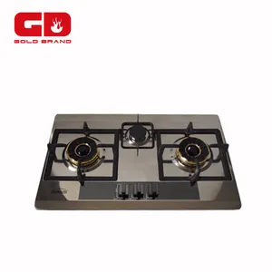 Convenient color steel 3 burner gas stove