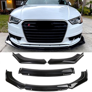 Universale auto ABS anteriore paraurti labbro Splitter veicolo in fibra di carbonio Kit corpo anteriore paraurti labbro anteriore di alta qualità per auto - Product Image 1