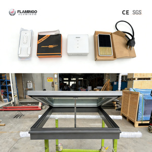 Fabricant chinois de fenêtres de toit motorisées sur mesure, ouverture électrique rétractable, lucarne en verre pour toits plats - Product Image 1