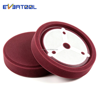 EVERTOOL 180mm Schwarzer Schaum Auto Polier Pads Poliers Ch Eiben Pads Puffer Pads Auto Poliers Chwamm