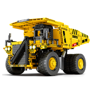 Ensemble de blocs de construction Reobrix 1622 pièces, camion à benne basculante RC, véhicule d'exploitation minière lourd à commande électrique, briques - Product Image 1