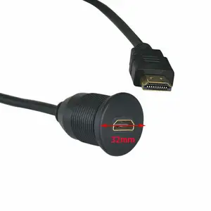 27MM Plastic High Definition H-D-M-I USB Connector Socket H-D-M-I Female To Male With 2M Cable