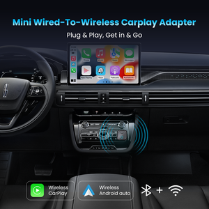 Adaptador 2 en 1 Inalámbrico Carplay Android Auto USB Dongle Convertidor Inteligente 5G WiFi <span class=keywords><strong>YouTube</strong></span> Netflix para Auto Venta al por Mayor OEM a Granel - Product Image 2