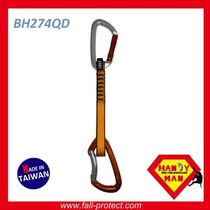 Mosquetón de Liberación Rápida HM CE UIAA de Aleación de Aluminio y Nylon 22kN BH274QD con Puerta Curva y Recta - Product Image 4