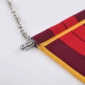 วัสดุพิมพ์ลายตามสั่งแบบเปล่า ธงสามเหลี่ยมแขวนสำหรับกีฬา พิมพ์ได้สองด้าน สำหรับแลกเปลี่ยนธงฟุตบอล - Product Image 4