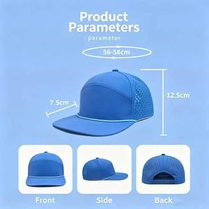 Casquette Trucker Performance à 7 Panneaux à Visière Plate, Perforée au Laser Personnalisée, avec Cordon, Usine BSCI pour Marques <span class=keywords><strong>de</strong></span> Sports <span class=keywords><strong>de</strong></span> Plein Air, MOQ 50, Échantillon en 3 Jours - Product Image 2