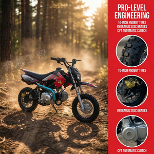 Moto tout-terrain légère de haute qualité à 4 temps, structure robuste, mini moto tout-terrain pour enfants, moteur puissant 125cc 4 temps - Product Image 6
