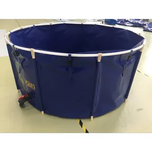 High Quality Durability PVC Foldable Circular Aquaculture Fish Ponds Wholesale Fish Tanks
