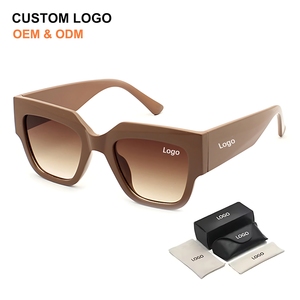Vintage Style Brand Oversized Square Frame <b>Sun</b> Glasses <b>Shades</b> Multicolor Personalized Customsized UV400 Sunglasses for Women Men - Product Image 1