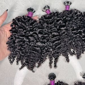 <span class=keywords><strong>Capelli</strong></span> vergini cambogiani di alta qualità cuticola cruda crespo riccio K punte Afro crespo <span class=keywords><strong>extension</strong></span> per <span class=keywords><strong>capelli</strong></span> umani - Product Image 6