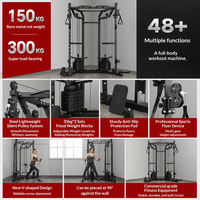 FRS Appareil de musculation fonctionnel en V pour gain de place, conception d'angle, machine à câbles croisés, 48+ fonctions, charge maximale 300 kg, 16 niveaux
