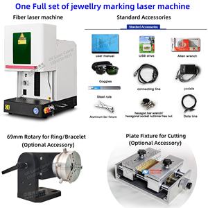 เครื่องเลเซอร์<span class=keywords><strong>มาร</strong></span>์กกิ้ง Jpt 100W แบบตั้งโต๊ะ <span class=keywords><strong>รุ่น</strong></span>แยกส่วนอเนกประสงค์ สำหรับแกะสลักบนทอง เงิน โลหะ พลาสติก และตัด - Product Image 2