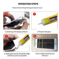 110ML FIXWANT T7000 Contact noir composants électroniques colle pour téléphone portable et tablette réparation applicateur pointe pour utilisation en construction